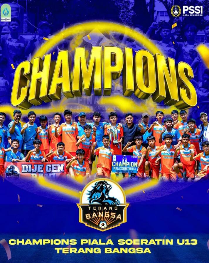 SSB Terang Bangsa Semarang Tampil Gemilang Juara Piala Soeratin U-13 Jawa Tengah 2025